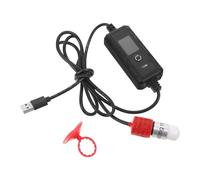 SHINEOFI Petit Chauffage Aquarium 15w USB Réglable pour Poissons Tropicaux et Bettas, Tige Chauffante Quartz sans Adaptateur, Contrôle Celsius/Fahrenheit, pour Petits Aquariums D’Eau Douce