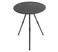 SHINEOFI Petite Table Pliante Ronde en Acier Carbone et Abs, Structure Stable Renforcée, Hauteur Réglable 42-51cm, pour Festivals et Randonnée