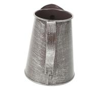 SHINEOFI Pichet Vase Fer Au Style Rustique Pot à Fleurs Métal Solide avec Anse Pratique Décoration Champêtre pour Maison et Jardin