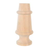 SHINEOFI Pied de Meuble en Bois Massif Caoutchouc Marron, Forme Cylindrique Ergonomique Sécurisée, Style Vintage Européen, pour Salon et Décoration Rustique