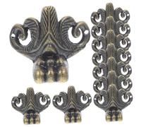 SHINEOFI Pieds De Boîte Vintage 10pcs Antirouille Décoratifs en Protection d'angle pour Boîtes à Bijoux Et Caisses en Éléments De Décoration pour Meubles Couleur Bronze Ancien