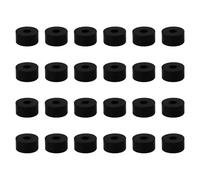 SHINEOFI Pieds en Caoutchouc pour Pot de Fleurs, Lot de 24, Antivibratoires, Épaisseur 15 MM, pour Pots Portables et Équipements Mécaniques, Usage Intérieur et Extérieur, Noir