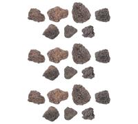 SHINEOFI Pierre Volcanique Noire Décorative pour Bain d'oiseaux et Terrarium, Résistante aux Intempéries, pour Décoration de Jardin et Patio, Poids 1,1kg