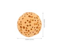 SHINEOFI Pierres de Lave Naturelles Rondes 8 MM Lot de 39 Perles sans Trou pour Diffuseur d'Huiles Essentielles Aromathérapie Voiture et Décoration Intérieure Parfumée Roche Volcanique