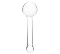 SHINEOFI Pilon à Poudre en Cristal Transparent Petit, Pilon Court pour Broyage de Pigments et Peinture à L’huile, Outil Résistant Haute Température pour Laboratoire, la Cuisine et Usage