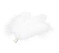 SHINEOFI Pince à Cheveux à Plumage Blanches pour Mariage et Danse, Accessoire Portable et Confortable avec Design Délicat et Qualité Éthérée pour Filles et Performances Scène