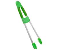 SHINEOFI Pince à Ordures Courte Poignée 52 Cm en Coton Vert Double Tube et Tête en Caoutchouc Antidérapante, Outil de Ramassage des Déchets Domestiques et Extérieurs, Ramasse-déchets