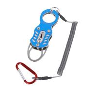 SHINEOFI Pince à Poisson pour Pêcheurs Mini en Alliage D’Aluminium | Laisse Rétractable Anti-perte, Acier Inoxydable Résistant à Corrosion, Bleu, pour Bord et Mer