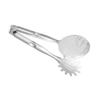 SHINEOFI Pince Multifonction en Acier Inoxydable 304 Trous d'Égouttage Pince à Barbecue Cuisine pour Friture Résistante à la Chaleur Poignée Ergonomique Outil Pratique pour Maison et