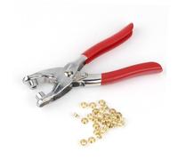SHINEOFI Pince Perforatrice à Oeillets Pour Ceinture En Métal Rouge 6 100 Œillets Outil De Perforation Ergonomique Pour Tissus Et Cuir