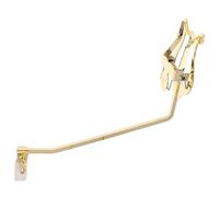 SHINEOFI Pince Porte-partitions en Métal Doré pour Cor D'harmonie Réglage D'angle et Hauteur, Design Portable pour Orchestre Scolaire et Musiciens Débutants