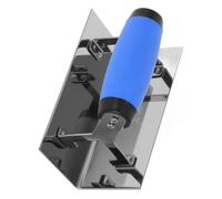 SHINEOFI Planche d'essuie-Glace d'angle Yin et Yang Bordure en béton Outils de Boue pour cloisons sèches truelle à Ciment truelle à Bordure Acier Inoxydable Silver