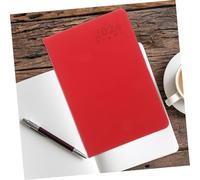 SHINEOFI Planner Portable Notebook Organiseur de Gestion Emploi Du Cahier de Planification Rouge avec Élastique Étudiants et Professionnels
