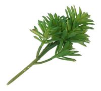 SHINEOFI Plante Grasse Artificielle Réaliste 6 Branches en Plastique Vert Fausse Succulente Décorative pour Bureau et Maison Petite Plante Succulente Artificielle sans Pot Décoration