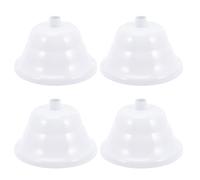 SHINEOFI Plaque de lustre 4 pièces en fer blanc, cache prise plafond pour plafond suspendu avec auvent, protection contre les éclaboussures d’eau et le câble, pour lustres de porche