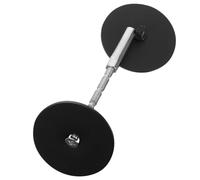 SHINEOFI Plaque de Porte en Acier Inoxydable Noir 50 MM Cache-Trou pour Serrure et Pêne Dormant Remplisseur pour Porte Bois et Métal Cache-Trou de Bouton Sécurisé Solution Anti-Effraction