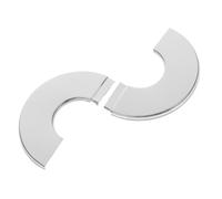 SHINEOFI Plaque de Recouvrement Acier Inoxydable pour Robinet Rosace Murale Fendue Ronde Cache Tuyau Décoratif pour Salle de Bain Compatible avec Robinetterie et Tuyaux Eau