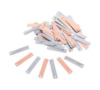 SHINEOFI Plaques D’électrodes Cuivre Zinc pour Expériences Scientifiques | Découpées, Polies, Épaisseur Uniforme, Conductivité Stable et Anti Oxydation, pour Cours et Élèves