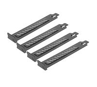 SHINEOFI Plaques D'obturation Pci Ventilées en Métal Noir 20 Pièces Cache Fente Pci Antivol Poussière pour Boîtier Pc, Fixation par Vis, Dissipation Thermique, Compatible Cartes Graphiques