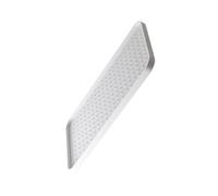 SHINEOFI Plateau D'égouttage Rectangulaire Double Couche en Plastique Blanc pour Fruits et Thé, Bac D'égouttage Simple et Fonctionnel Cuisine et Table, Taille L