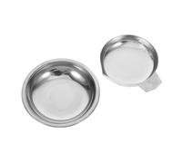 SHINEOFI Plateaux de Pesée INOX pour Bijoux 2 Pièces Acier Inoxydable Balances Numériques pour Bibelots Professionnels Recharge Poudre Laboratoire Usage Artisanal