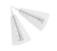 SHINEOFI Pluviomètre Extérieur en Plastique Transparent Conique pour Jardin 2 Pièces Échelle Graduée, Insertion au Sol Facile, Mesure Précise des Précipitations et Irrigation Contrôlée