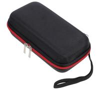 SHINEOFI Pochette de Rangement Multifonction en Tissu Oxford Noir Fermeture Éclair pour Glucomètre et Appareils de Mesure D'acide Urique, pour Bureau et Voyage