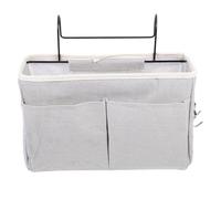 SHINEOFI Pochette de Rangement Suspendue Volume Pratique pour Chevet et Dortoir Organisateur Multifonctionnel à Suspendre Stable et Facile à Nettoyer Gris