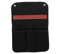 SHINEOFI Pochette Multifonction pour Fauteuil D'accoudoir Suspendu Noir en Coton Résistant Compact Léger pour Camping Et Plein Air Stockage Portable