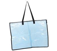 SHINEOFI Pochette pour Affiches et Œuvres d'art en Plastique avec Poignée Solide et Résistance la Déchirure, Organiseur Transparent pour Affiches Surdimensionnées, pour Enseignants