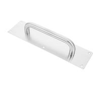 SHINEOFI Poignée De Porte Industrielle En Acier Inoxydable Plaque De Poussée Traction Grosse Taille l Adaptée Aux Portes Coupe-feu Résistante Pour Bureau Et Usage Commercial
