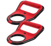 SHINEOFI Poignée pour Distributeur D'eau 2pcs en Pp Rouge, Prise Sécurisée et Compatible, Outil de Levage pour Bouteille D'eau 18,9 L, Usage Maison et Extérieur