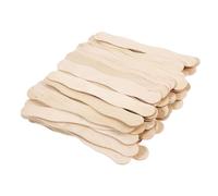 SHINEOFI Poignées en Bois Naturel 100 Pcs pour Éventails à Main 200 X 25 X 2 Mm, Bâtonnets Circulaires pour Fabrication D’éventails, Accessoires DIY pour Mariage et Fête, Matériel de Fan