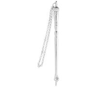 SHINEOFI Pointeur de Bible Yad Torah en Métal Argenté 17 Cm, Outil de Lecture Biblique Portable Tête Oignon, Pointeur de Doigt Précis et Guide de Lecture pour Bar Mitzvah et Usage