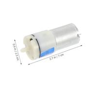 SHINEOFI Pompe à Air Silencieuse 370 à Membrane Mini Pompe D’Aquarium Électrique DC 3V-12V Compacte pour Aquarium et Oxygénation Usage Médical et Filtration Aquatique