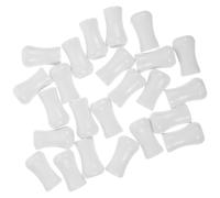 SHINEOFI Pompons en Plastique Blanc pour Rideaux, 24 Pièces, Design Simple et Utilisation Pratique, Accessoires Élégants pour Stores et Fenêtres, pour Occasions Spéciales
