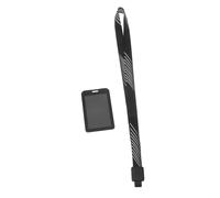 SHINEOFI Porte-badge Transparent avec Cordon Tour de Cou Pochette Protectrice pour Cartes Identité Travail et Badges Professionnels Facile à Utiliser et Nettoyage Pratique