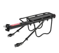 SHINEOFI Porte-Bagages Arrière pour Vélo, Support Arrière en Alliage D'aluminium Noir, Compact et Léger, avec Outil D'installation et Manuel Anglais, pour VTT et Vélo de Route, Usage