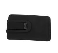 SHINEOFI Porte-Cartes Adhésif pour Téléphone Portable Fin en Silicone Noir 5,8x9,4 Cm, Étui Portefeuille Autocollant Polyvalent pour Usage Quotidien et Voyage
