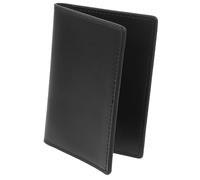 SHINEOFI Porte-Cartes De Visite en Cuir Noir pour Hommes, Portefeuille Compact Multifonction, Rangement Double Face, Étui Portable pour Cartes D’identité Et Passeport, Usage Voyage Et Affaires