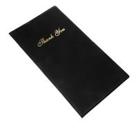 SHINEOFI Porte-cartes pour Additions Restaurant Compact 1 Pièce, Couverture Menu Café Classique Noir, Support Solide pour Factures et Commandes, Accessoire Professionnel Hôtellerie