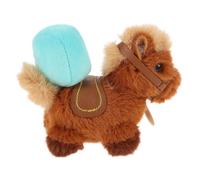 SHINEOFI Porte-clés Cheval du Zodiaque 2026 en Peluche, Suspendu Léger et Solide, Accessoire Décoratif pour Téléphone et Paquet à Dos, Ornement Festif pour Nouvel An Chinois