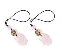 SHINEOFI Porte-Clés Mignon Femme Pendentif Renard 2Pcs Cordon Téléphone Décoratif Agate Portable
