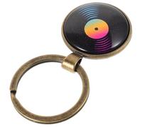 SHINEOFI Porte-clés Vinyle Rétro Élégant pour Voiture et Sac à Dos Pendentif Vintage pour Amateurs de Musique Accessoire Original pour Festivals et Ornements Mode