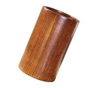 SHINEOFI Porte-Couverts en Bois Massif Petit Format Organiseur de Vaisselle Multifonction Cuisine et Bureau Boîte à Ustensiles Ronde Rangement Pratique pour Baguettes et Fournitures