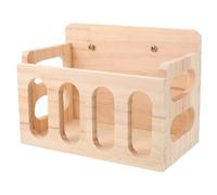 SHINEOFI Porte-Foin Bois Suspendu Mangeoire pour Lapins Petits Animaux Support Anti-gaspillage pour Cage