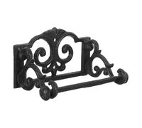 SHINEOFI Porte-Papier Toilette Mural en Fonte Vintage Porte-Essuie-Tout Rustique en Métal Robuste Support Porte-Rouleau Cuisine Multifonction Finition Lisse Salle de Bain et Entrée