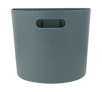 SHINEOFI Porte-poubelle Mural Créatif en Plastique, Petit, Vert, Simple | Design Demi-rond, Surface Lisse Polie, Usage Chambre et Salle de Bain, pour Petits Déchets