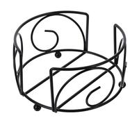 SHINEOFI Porte-sous-Verres en Fer Rond Simple, Support Métallique Minimaliste pour Rangement de Dessous de Tasse, Étagère Robuste pour Organiser la Table, Usage Maison Cuisine, 1 Pièce