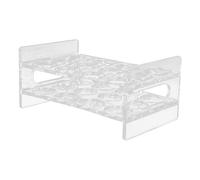 SHINEOFI Porte-Verres à Shot en Acrylique Transparent 3 Rangées X 4 Trous, Support de Bar Rond pour Verres à Whisky et Liqueur, Organisateur de Verres à Shot pour Fête Cuisine, Présentoir